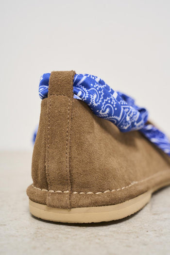 Women's beige suede ballerina - 4