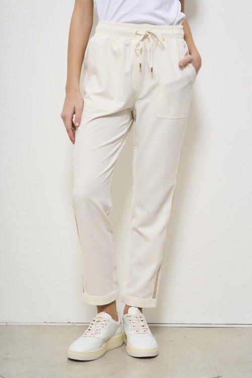 Pantalone donna panna