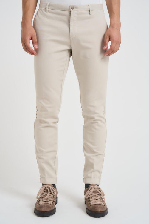 Pantalone uomo slim fit panna - 2