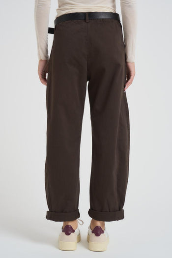 Jeans donna regular marrone - 4