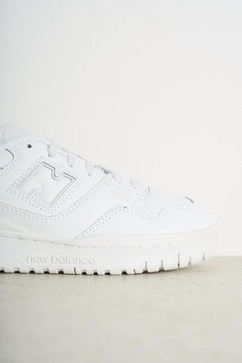 White women's sneakers with logo - 3