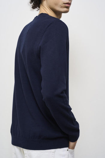 Maglia uomo girocollo blu - 7