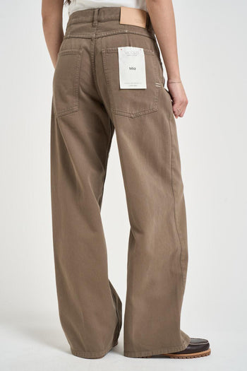 Jeans donna Mia in denim marrone - 4