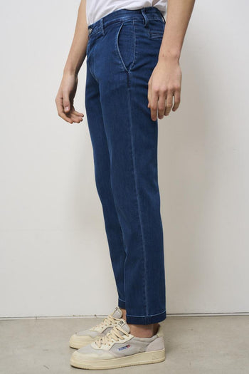Skinny women's jeans in dark denim - 3