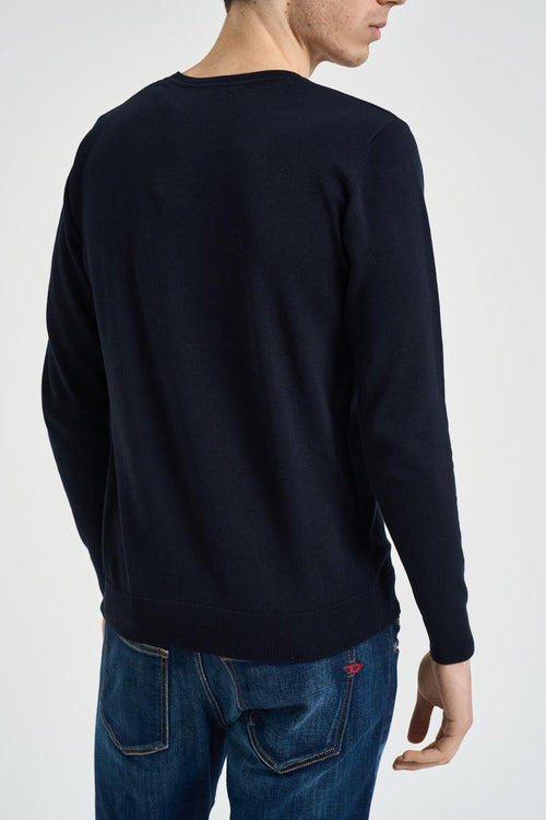 Maglia uomo girocollo blu - 2