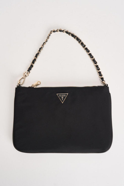 Pochette donna in nylon nera