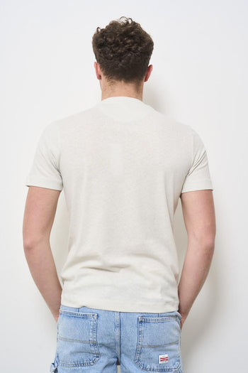 T-shirt uomo in maglia grigio perla - 4
