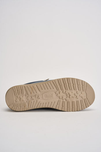 Scarpa da barca uomo Wally blu - 8