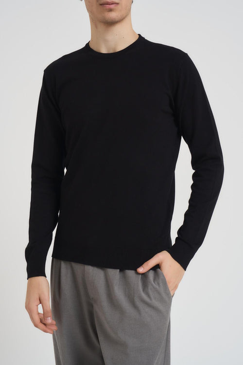 Maglia uomo girocollo nera