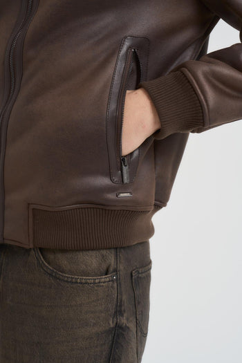 Giubbotto uomo aviatore moro - 3