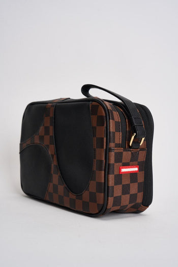 Pochette uomo check marrone e nero - 3