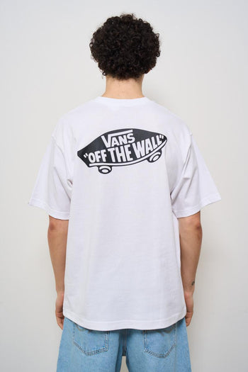 T-shirt uomo bianca con logo nero - 4