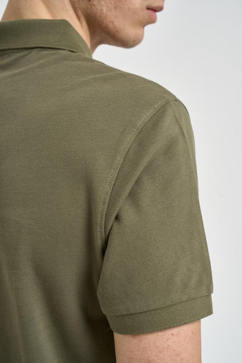 Polo uomo verde militare - 5