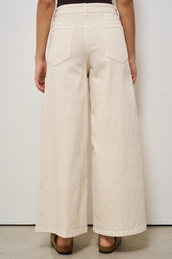 Jeans donna a palazzo burro - 3