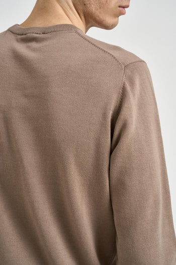 Maglia uomo girocollo nocciola - 4