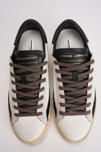Sneakers uomo nera effetto vintage - 8