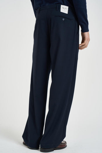 Pantalone uomo gamba ampia blu - 3