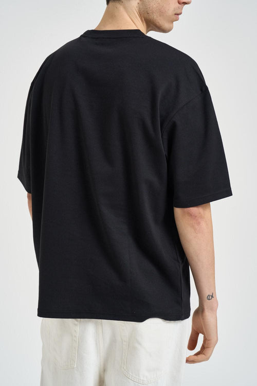 T-shirt uomo over nera - 2