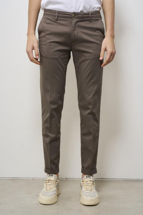 Pantalone uomo chino fango - 2