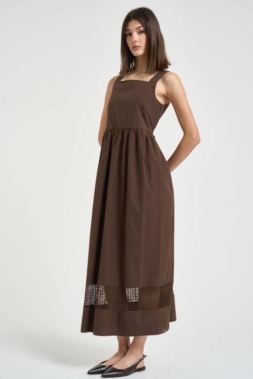 Abito donna lungo marrone - 2