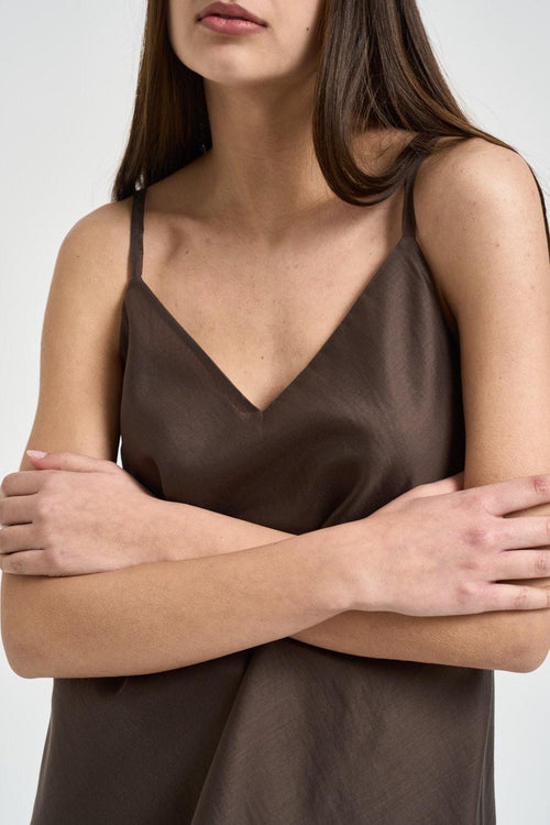 Canotta donna scollo a V moro - 2