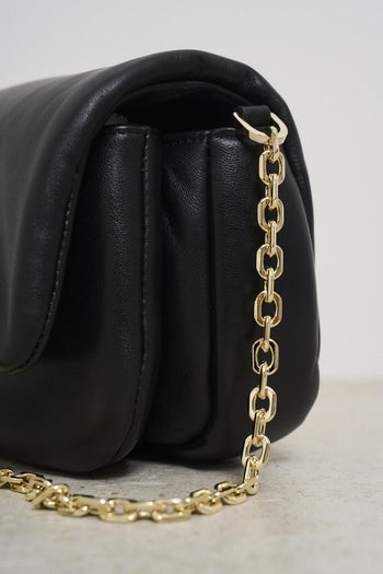 Black women's shoulder bag - 4