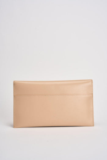 Clutch donna in pelle rosa cipria - 4