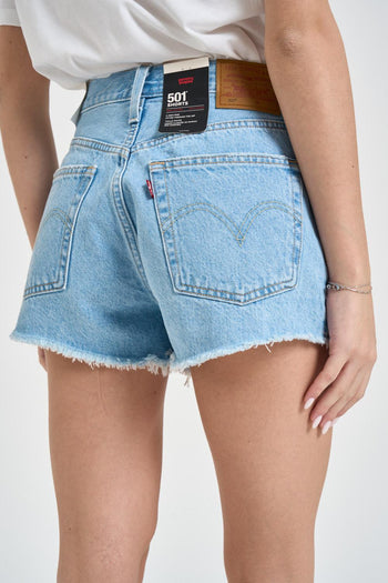 Shorts donna 501 in denim chiaro - 4