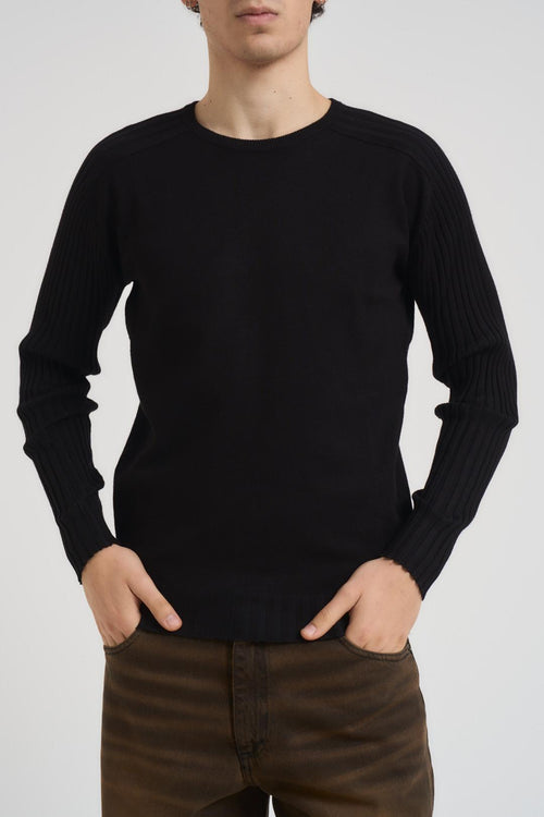 Maglia uomo girocollo nera