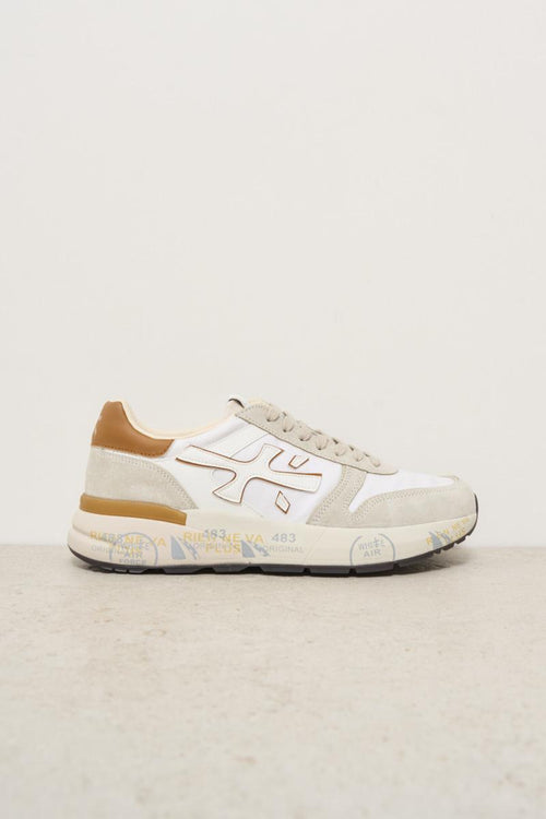 Sneakers uomo bianco/arancione Mick 7208