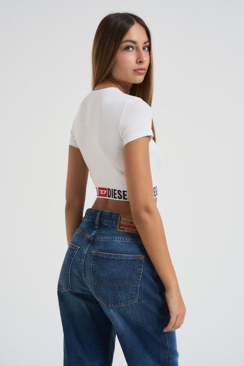 Top donna cropped Irma-d-core bianco - 4