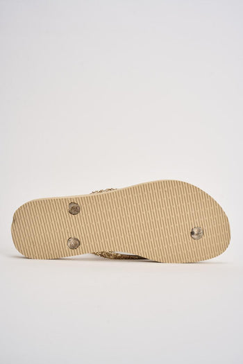 Infradito donna con glitter oro - 8