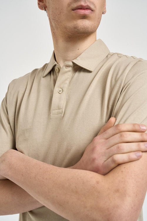 Polo uomo beige - 2