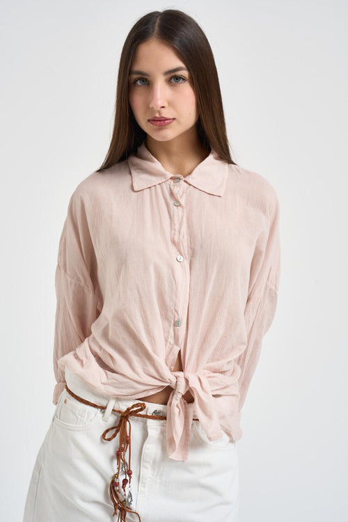 Camicia donna fluida rosa - 2