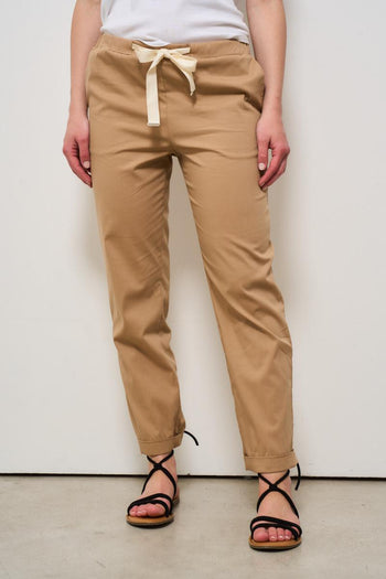 Pantalone donna regular cammello - 3