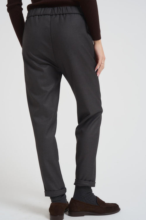 Pantalone donna chino antracite - 2