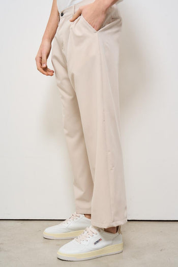 Pantalone uomo a palazzo panna - 3