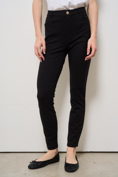 Pantalone donna skinny nero - 2
