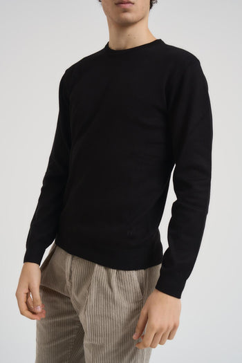 Maglia uomo basic girocollo nero - 4