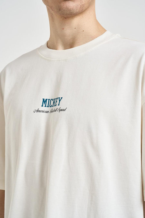 T-shirt uomo con stampa Mickey Mouse bianca - 2