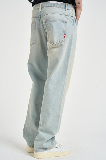 Jeans uomo James in denim chiaro - 5