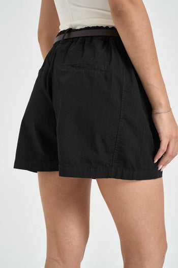 Shorts donna quattro tasche nero - 4