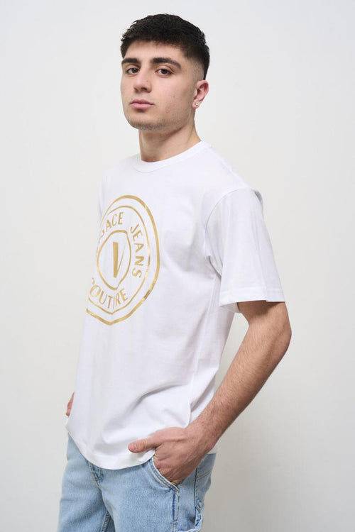 Men's white crew neck t-shirt - 2
