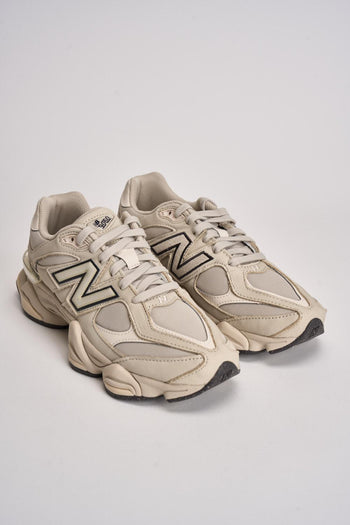 Sneakers uomo 9060 bianche e beige - 3