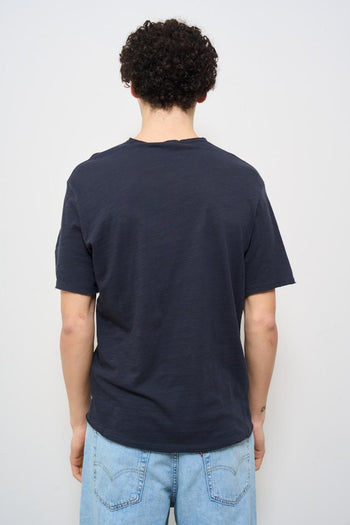T-shirt uomo girocollo blu - 4