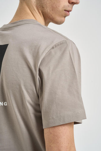 T-shirt uomo girocollo tortora - 4