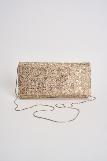 Pochette donna con strass oro - 5