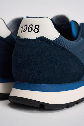 Sneakers uomo in suede blu - 8