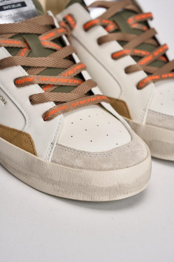 Sneakers uomo bianche e arancioni - 4