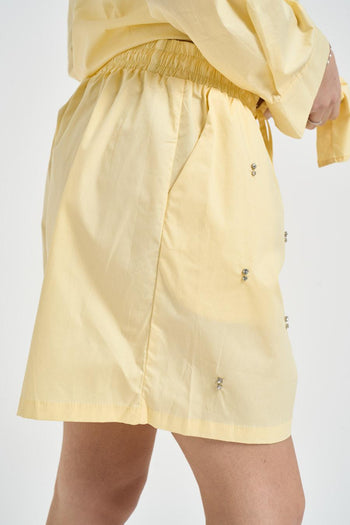 Completo donna con strass giallo - 9